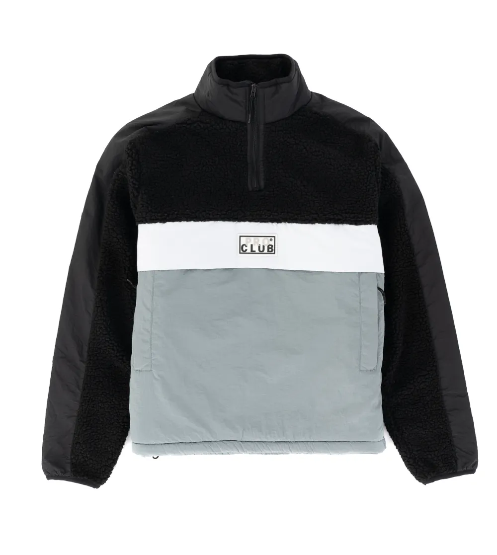 Pro Club Men's Heavyweight Sherpa Quarter Zip Pullover