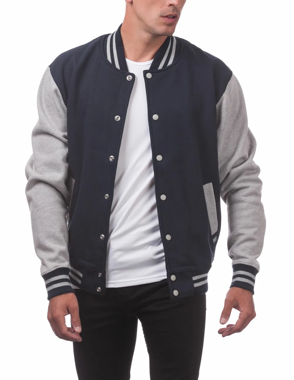 Pro Club Men's Varsity Fleece Baseball Jacket
