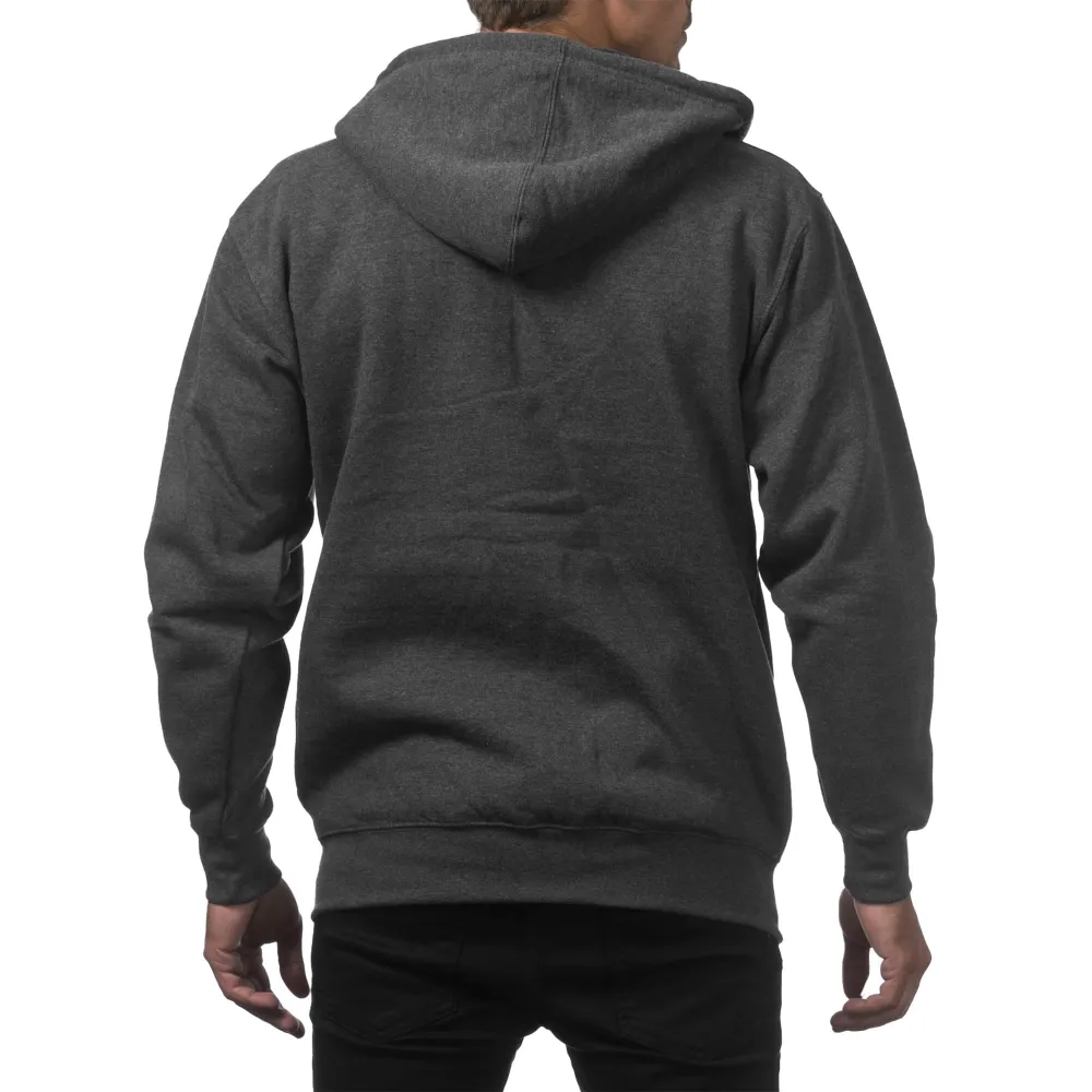 Pro Club Men's Heavyweight Full Zip Fleece Hoodie