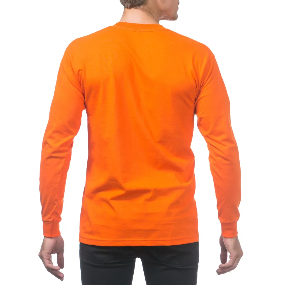 Pro Club Men's Heavyweight Cotton Long Sleeve Crew Neck T-Shirt