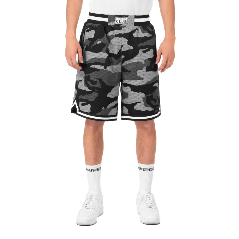 Pro Club Men's Classic Zipper Pocket Camo Basketball Short
