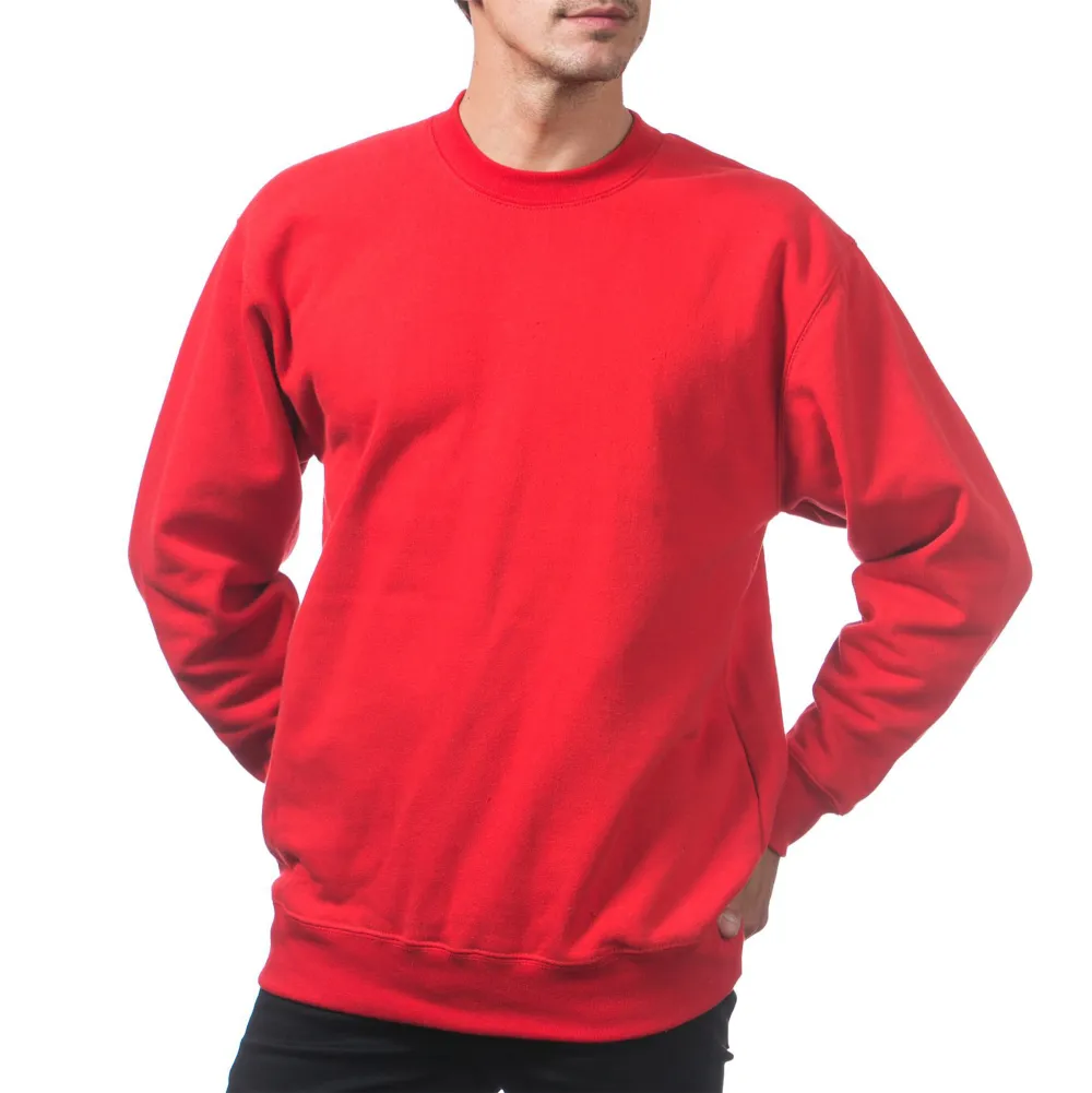 Pro Club Men's Heavyweight 13oz Crew Neck Fleece Pullover Sweatshirt
