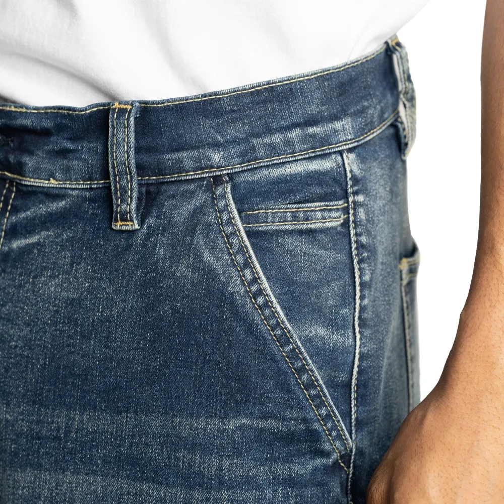 Pro Club Men's Heavyweight Baggy Fit Denim Cargo Pant