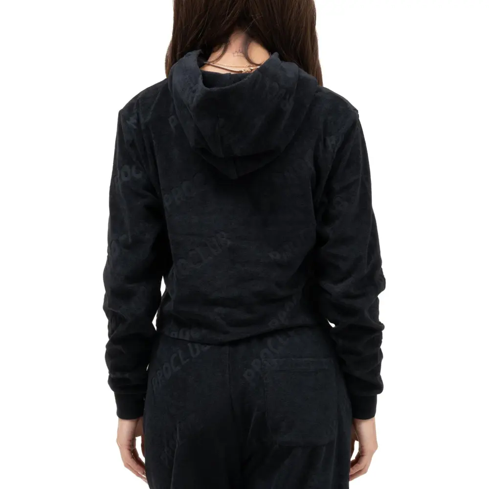 Pro Club Women's Comfort Terry Cloth Cropped Hoodie