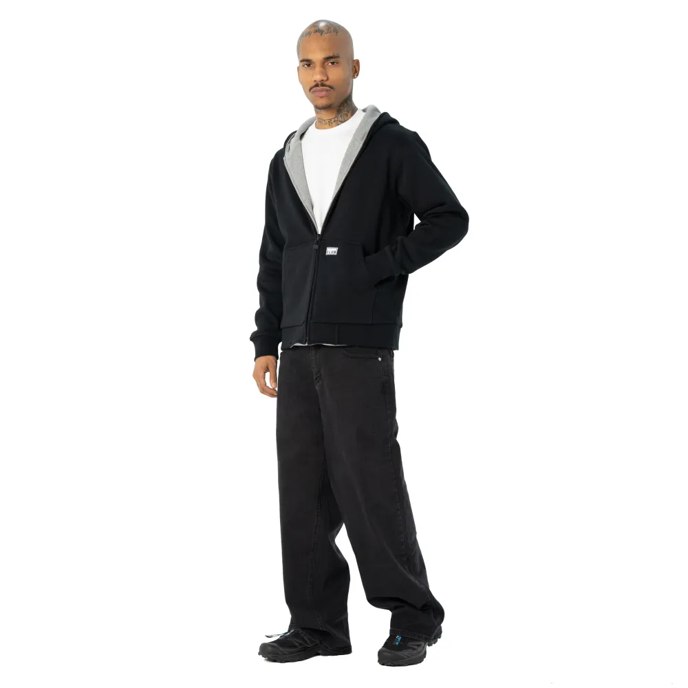 Pro Club Men's Heavyweight Basic Reversible Thermal Zip-Up Hoodie