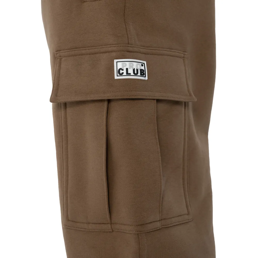 Pro Club Men's Heavyweight Tapered Fleece Cargo Sweatpant