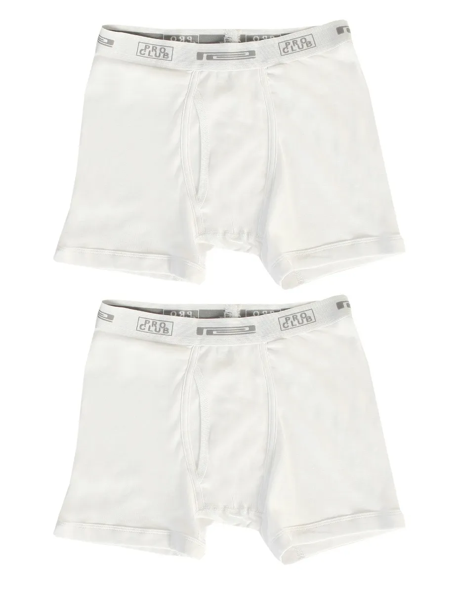 Pro Club Men's 2-Pack Soft Cotton Boxer Brief
