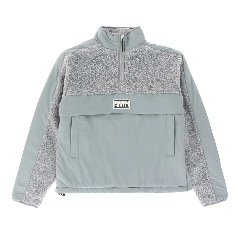 Pro Club Men's Heavyweight Sherpa Quarter Zip Pullover